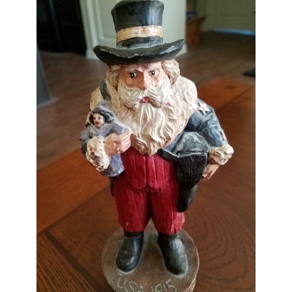 Wood World Inc Other - Santa  - Hand Painted Wood World Inc.1915 ‎  USA  Figurine Made Virginia USA